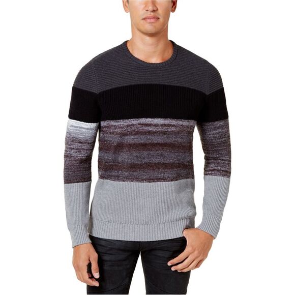 I.N.C Mens Pieced Pullover Knit Sweater, Black, NWT - Picture 1 of 1